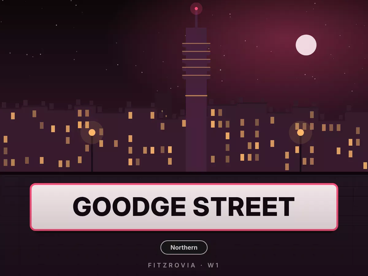 Goodge Street station, Fitzrovia